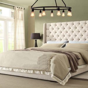 Zoya Grandeur Curved Wingback Bed Frame