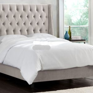 Roma Curved Wingback Bed Frame